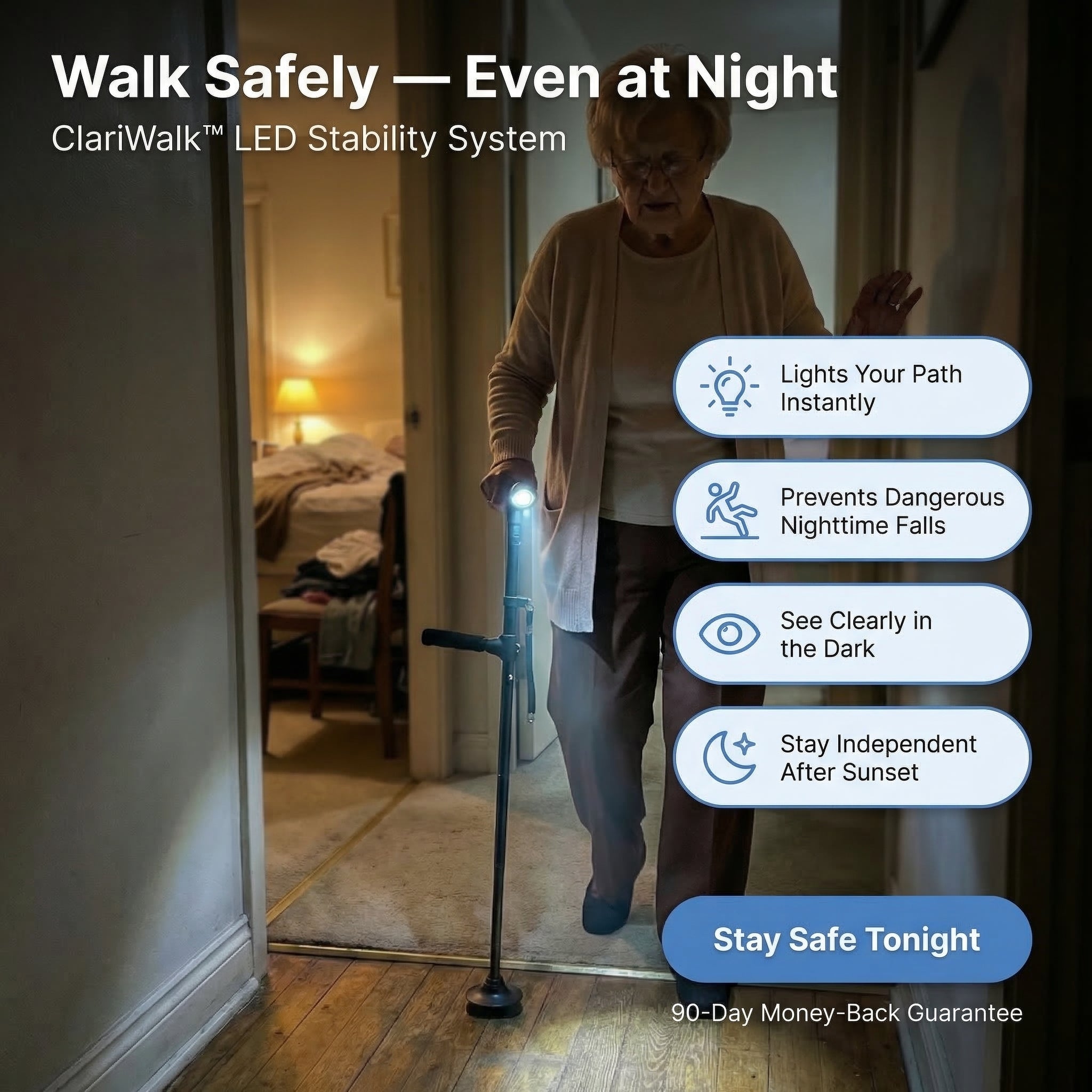 ClariWalk™ LED Stability Cane